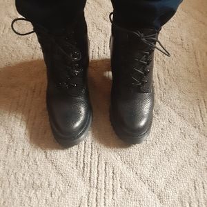 DOC MARTENS Persephone fur lined heeled boots